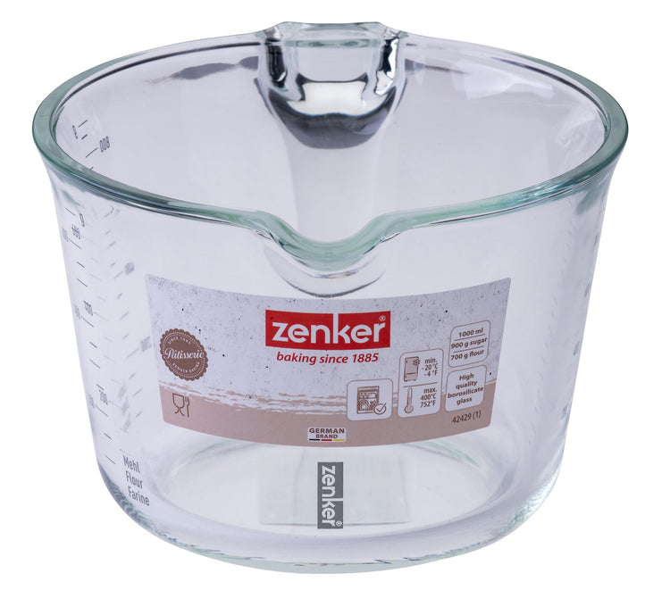 Verre mesureur en verre 1 L Zenker